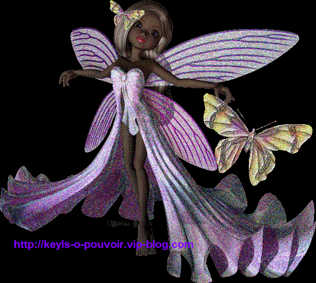 la fée avec  le  papillion